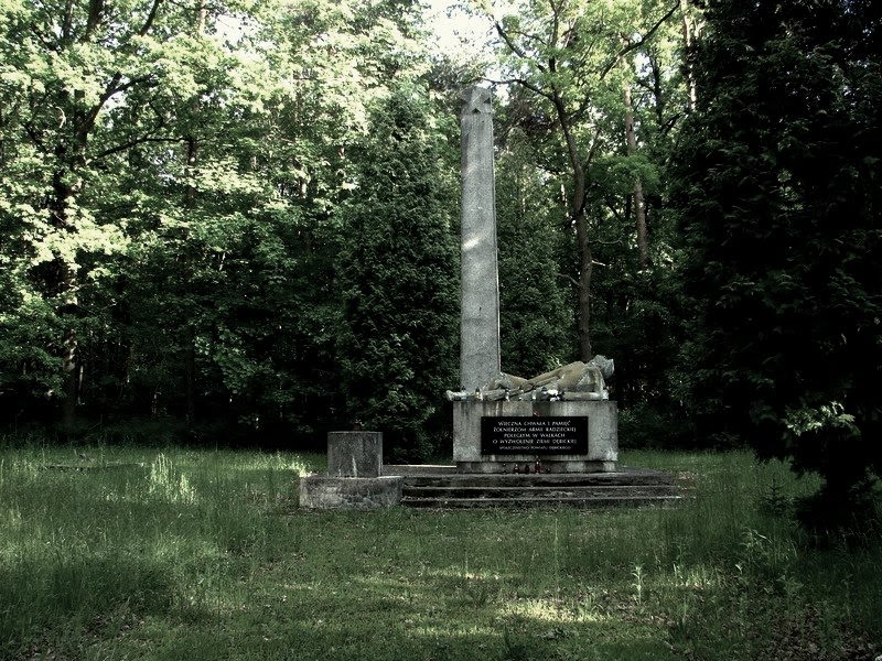 Cmentarz zolnierzy radzieckich w Pustkowie Osiedlu www groby radaopwim gov